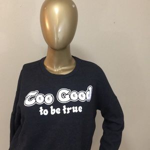 Too good to be true Crop sweater, large